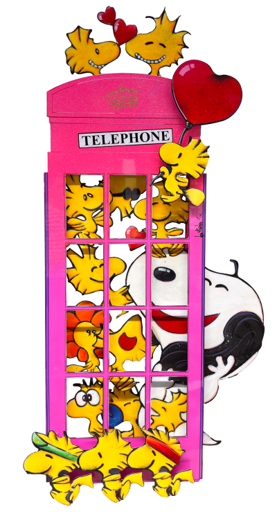 Snoopy Calling (Pink)